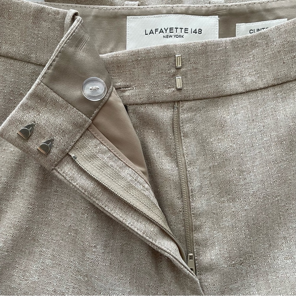 LAFAYETTE 148 ‘Clinton’ Virgin Wool Trouser Pants Women’s Size 6 - Picture 7 of 12